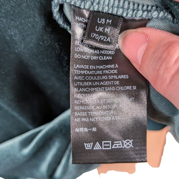 Urban Outfitters Cassandra Green Velvet Puff Sleeve Empire Milkmaid Mini Dress M - Picture 10 of 11